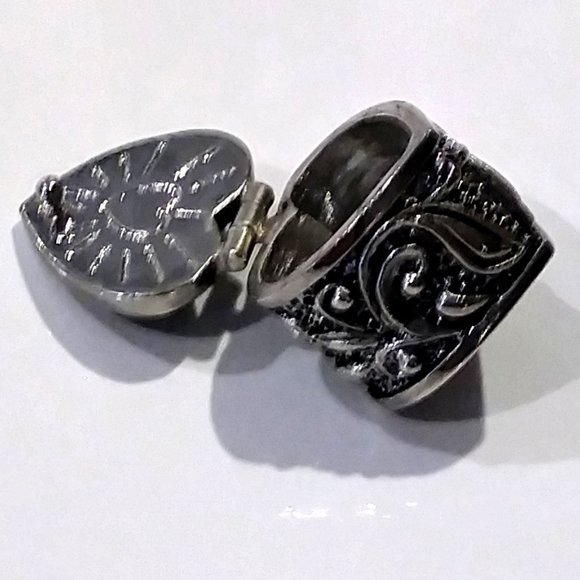 Tarnished Silver Luv Bucket Locket Charm >VIDEO!!! - Picture 4 of 8